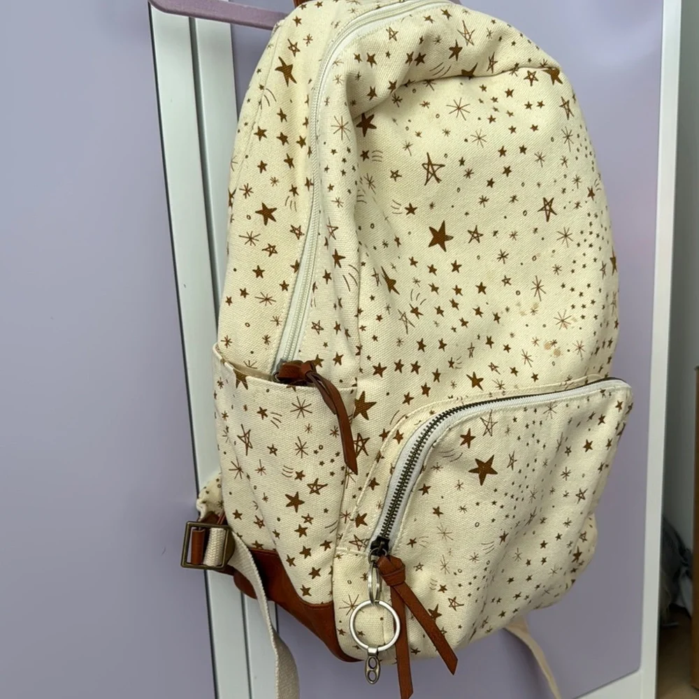 Rylee + Cru Starry Cream Backpack